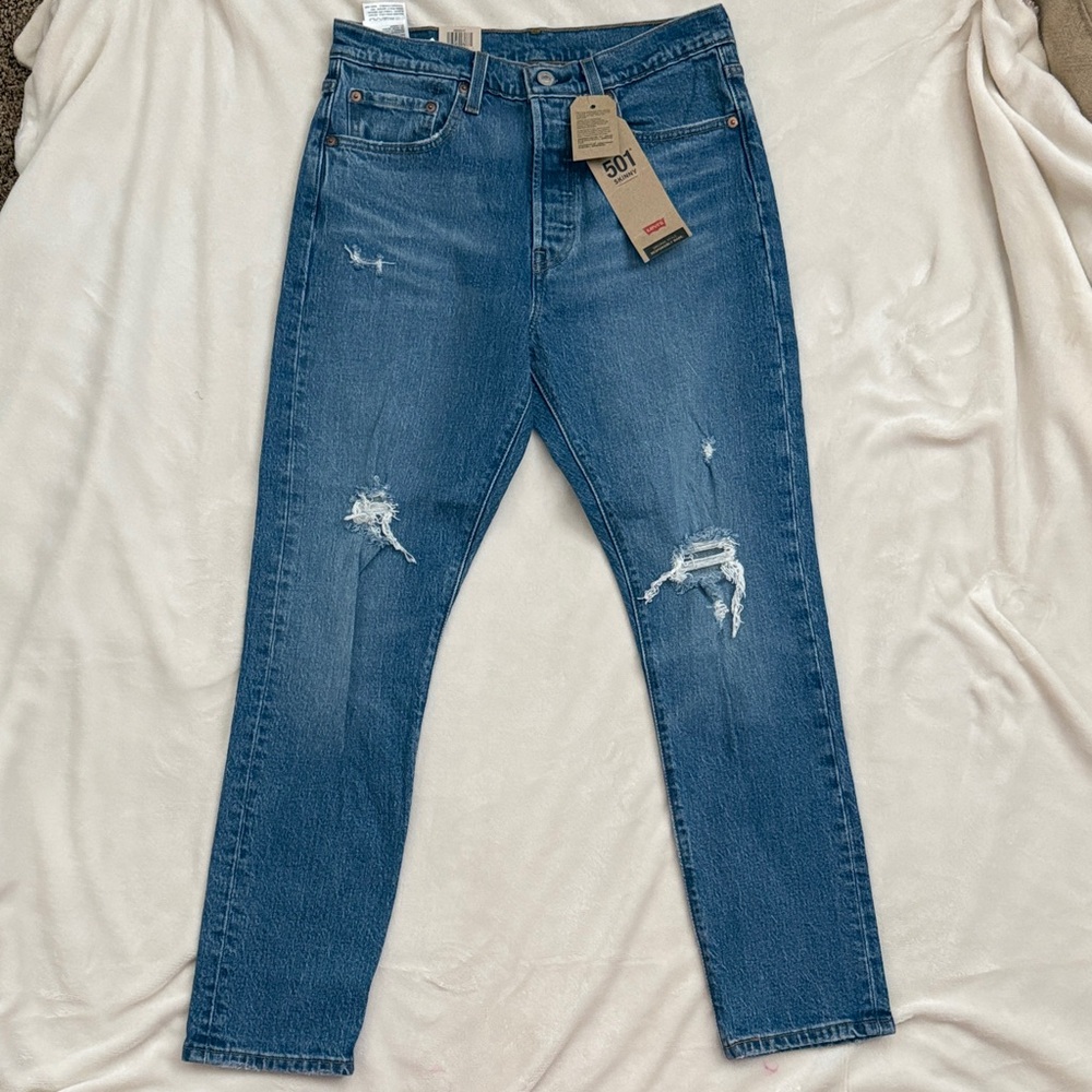 Levi's Women's Blue Straight Jeans